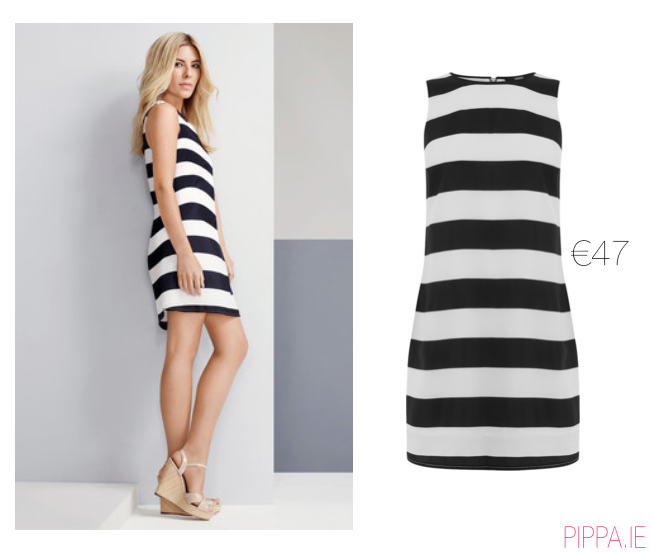 stripe shift dress