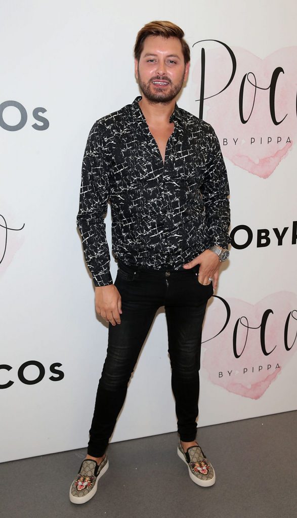 Brian Dowling at the opening of Pippa O Connor's POCO Pop Up Shop at Mahon Point Shopping Centre Cork Pic Brian McEvoy No Repro Fee for one use