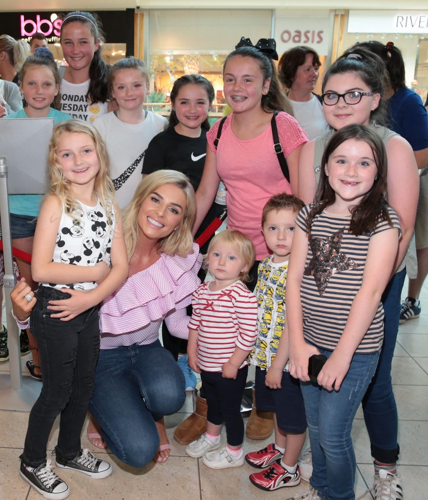 Pippa O Connor meets fans at the opening of Pippa O Connor's POCO by Pippa Pop Up Shop at Mahon Point Shopping Centre Cork Pic Brian McEvoy No Repro Fee for one use